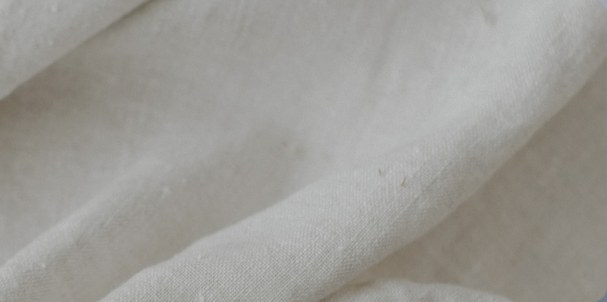 Soft folds of natural linen